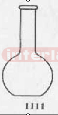 GG17 BOILING FLASK flat bottom,long narrow neck