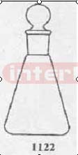 GG17 CONICAL FLASK with ground ? in glass stopper