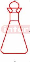 GG17 IODIINE FLASK wide spout,with standard ground stopper