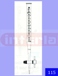 BURETTE WITH STRAIGHT BORE PTFE KEY STOPCOCK ACCURACY AS PER "B" DIN 12700