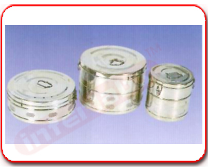 SET OF MASSES, IRON 500g CHROME PLATED