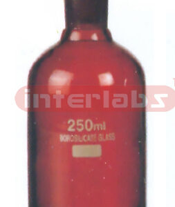 BOTTLES, REAGENT, SODA GLASS, AMBER COLOURED