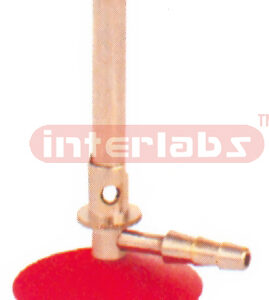 BURNER, BUNSEN with heavier, sturdy sheet metal base