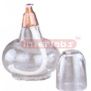 SPIRIT LAMP, BULB SHAPED, GLASS