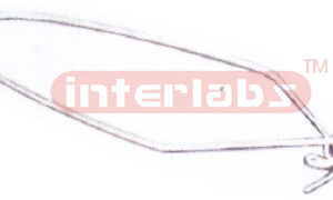 TEST TUBE HOLDER, METAL WIRE - Steel Wire bent curved Collar