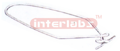 TEST TUBE HOLDER, METAL WIRE - Steel Wire bent curved Collar