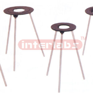 STAND, TRIPOD. CI, RDUND TOP WITH CONCENTRIC RINGS