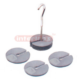 MASSES SET, SLOTTED, ZINC, WITH HANGER Set of 1000g: 9 masses each of 100gwith hanger of 100g