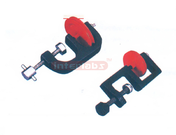 PULLEY ALUMINIUM PLAIN BEARING VERTICAL MOUNTING Pulley mounted in E type frame