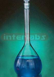 FLASKS, VOLUMETRIC WITH GLASS STOPPER