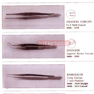 Forceps (Fixation Forceps, Dastoor, Barraquer, Jaffe)