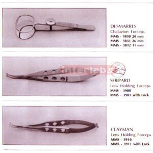 Forceps (Lambart, Desmarres, Shepard, Clayman, Blaydes)